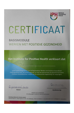 certificaat positieve gezondheid